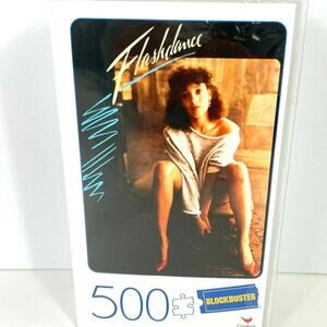 Spin Master Games Flashdance 500-Piece Puzzle in Plastic Retro Blockbuster VHS